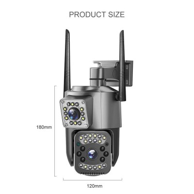 EC-IP-WF-V380-6207 2 MP ÇİFT LENSLİ WİFİ ETHERNET PTZ ONVİF KAMERA -ONVİF
